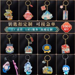 金属钥匙扣定制logo企业周年钥匙链定做景区文创广告宣传礼品订制