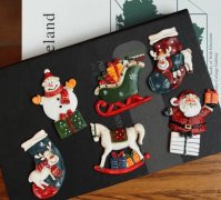 2个全新未拆封宜家圣诞冰箱贴，原包装都在